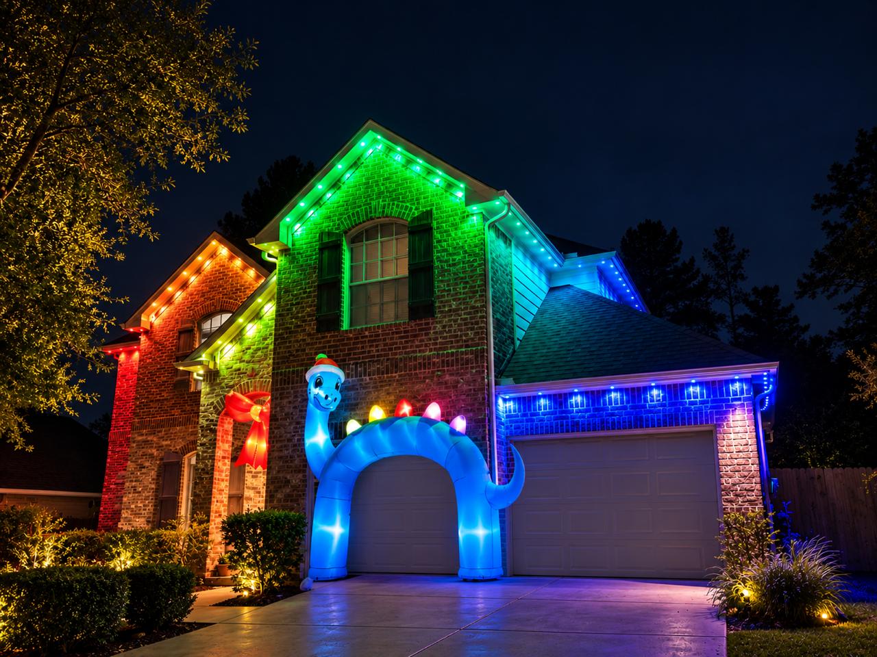Permanent Roofline Lights